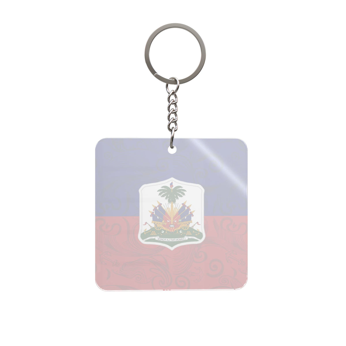 HAITI SQUARE KEYCHAIN