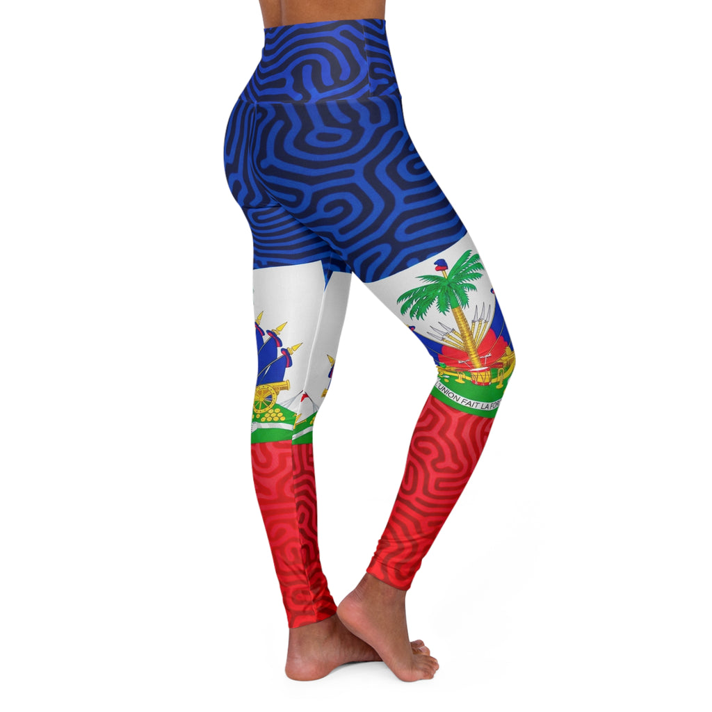 High Waisted Yoga Leggings (AOP)