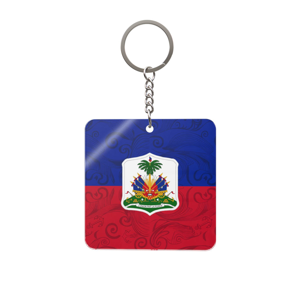 HAITI SQUARE KEYCHAIN