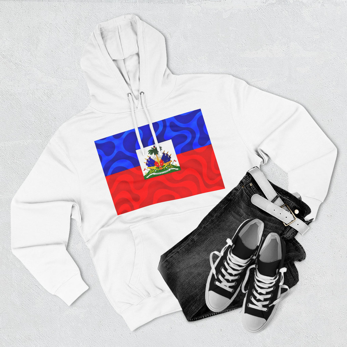 Three-Panel Fleece Hoodie