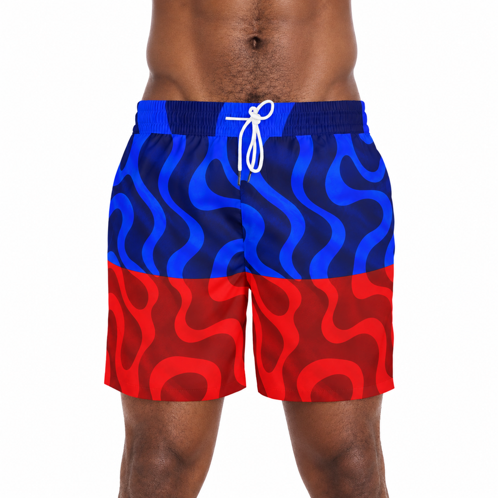 Haiti - Men's Mid-Length Swim Shorts