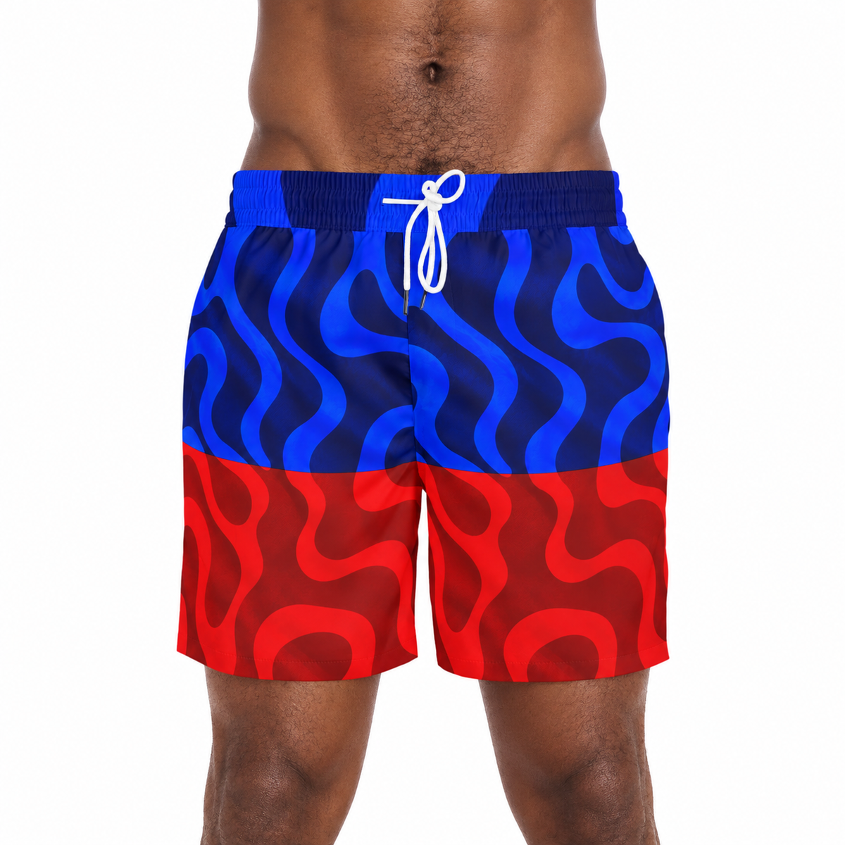 Haiti - Men's Mid-Length Swim Shorts