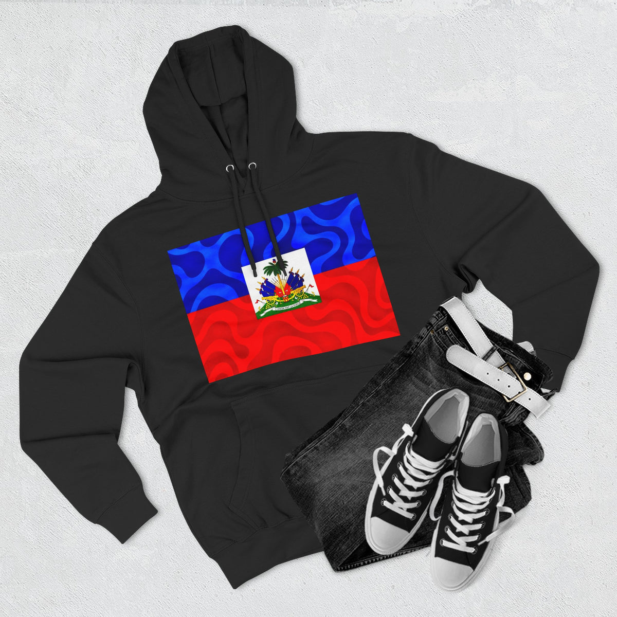 Three-Panel Fleece Hoodie