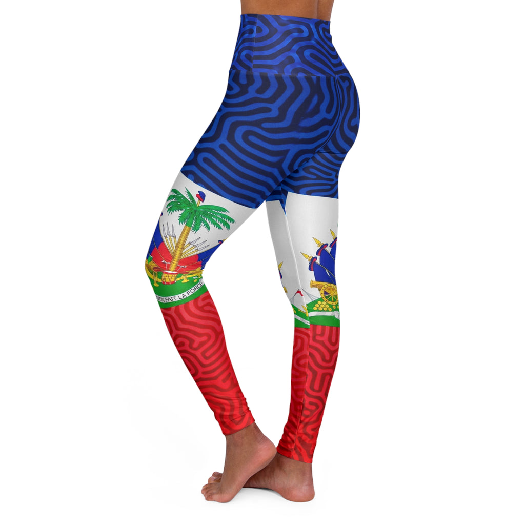 High Waisted Yoga Leggings (AOP)